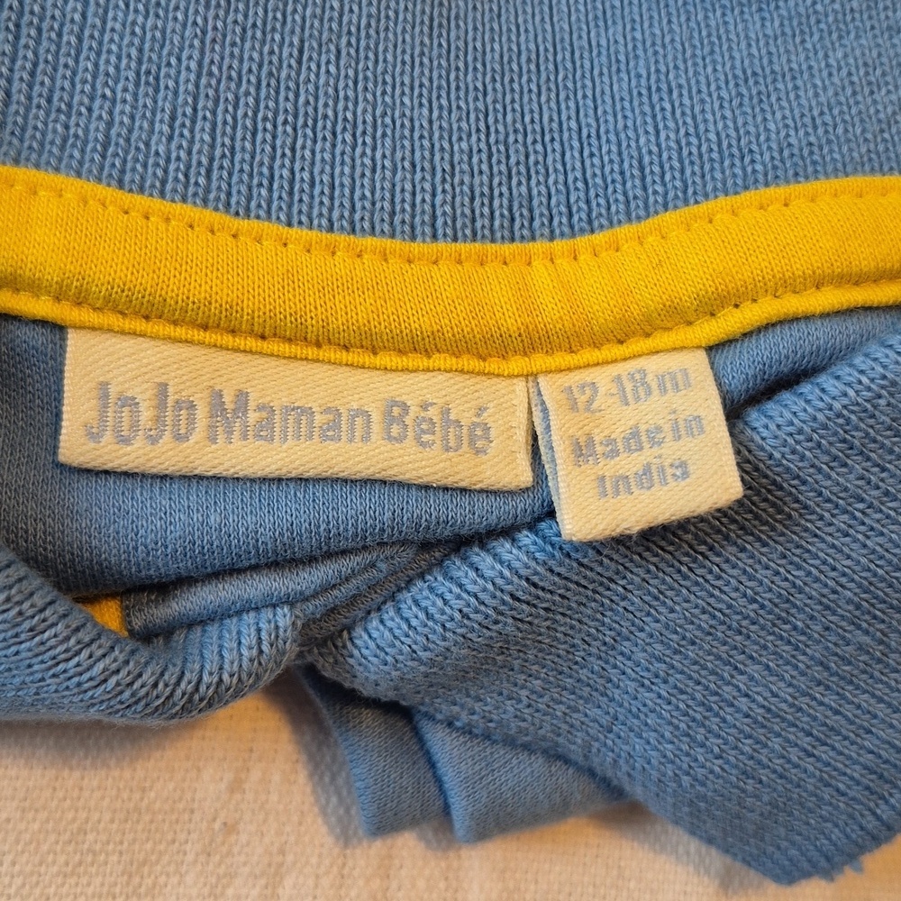 Jo Jo Maman Bebe boys 12-18 months embroidered dog body suit NWOT - Picture 4 of 6